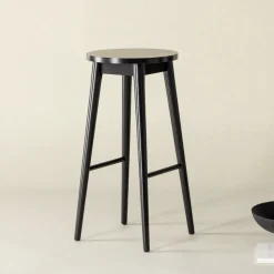 Houten Barkruk Donella Rubberhout (zithoogte 75cm)