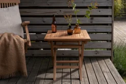 Inklapbare Bistrotafel Amberia Teakhout, 50 x 50cm