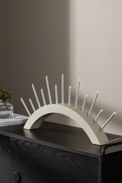 Kaarshouder/Tafellamp Labrandon kleur Beige