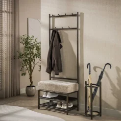 Kapstok Karalynn Met bankje en 7 haken