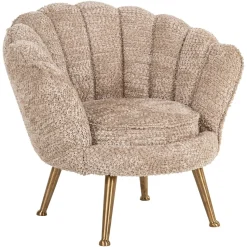 Kids Fauteuil Charly Lovely stof, kleur Beige