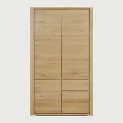 Kledingkast Shadow Geolied Eikenhout, 200 x 115cm
