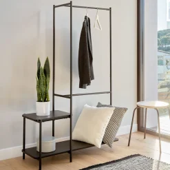 Kledingrek Galatia 150 x 100cm, kleur Zwart