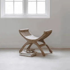 Kruk Cleopatra Teakhout, 53cm