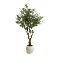 Kunstplant Olivo Incl. witte pot, 210cm