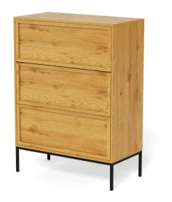 Ladekast Nakea Eikenlook, Met 3 laden