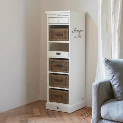 Ladekast Rangez en Plus Met 4 rattan laden