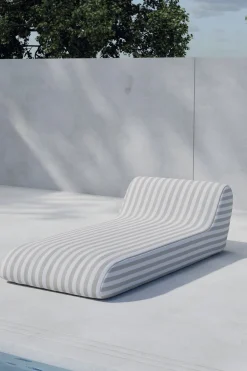 Ligbed Carlson kleur Beige Gestreept