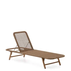 Ligbed Dandara Acaciahout en geweven touw