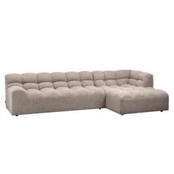 Loungebank Allure Geweven stof, kleur Bruin Melange