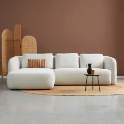 Loungebank Cloud 285cm, Bouclé, kleur Off White
