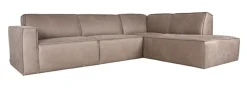 Loungebank Kay Micro Suede, kleur Taupe