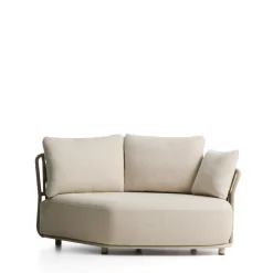 Loungebank Osani Ronde module, kleur Ecru/Taupe