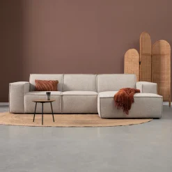 Loungebank Play 290cm, Bouclé, kleur Beige