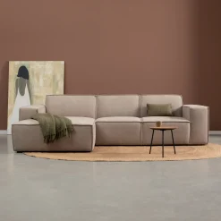Loungebank Play 290cm, Linnen look, kleur Beige