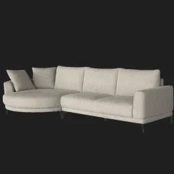 Loungebank Prescot 323cm, Gemêleerde stof