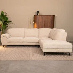 Loungebank Santino Elite stof, kleur Naturel