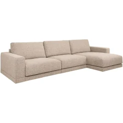 Loungebank Trentino Links/Rechts, Geweven stof, kleur Bruin