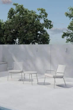 Loungeset Gared Met 2 stoelen en tafel, kleur Beige