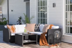 Loungeset Melandie Met hoekbank en tafel