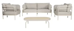 Loungeset Vista Met 2-zits bank, 2 fauteuils en tafel