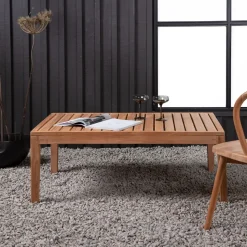 Loungetafel Shalonda Teakhout, 110 x 70cm