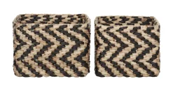 Mand Basket Waterhyacint, Set van 2 stuks