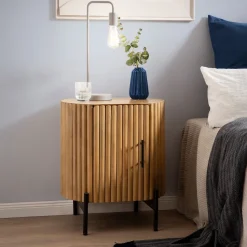 Nachtkastje Bethann Mangohout, 50 x 40cm