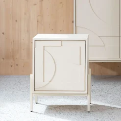 Nachtkastje Faces Eikenhout, 45 x 35cm