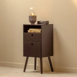 Nachtkastje Ozzy 36 x 30cm, kleur Zwart