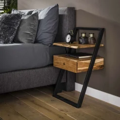 Nachtkastje Tiny Acacia, met 1 lade