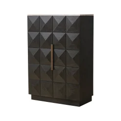 Opbergkast Claremont Eiken en travertin, 139 x 95cm