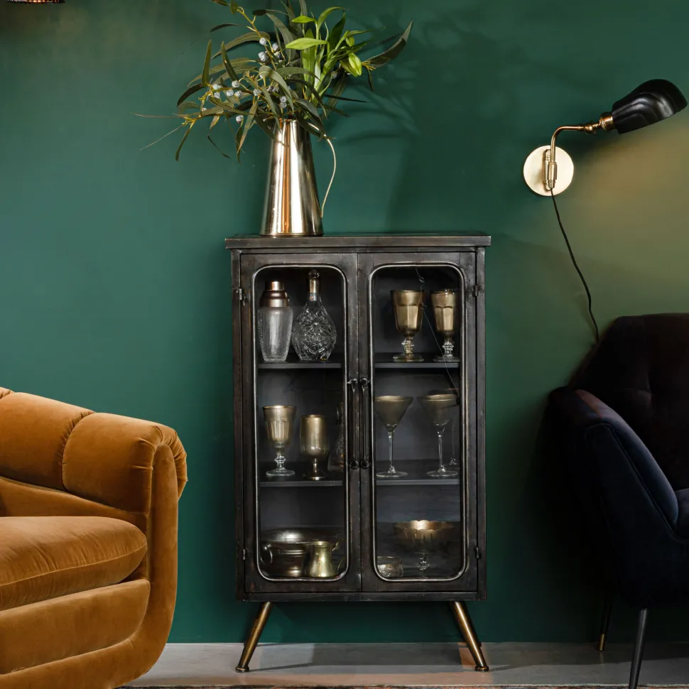 Opbergkast Denza Vintage Finish, 100 x 60cm