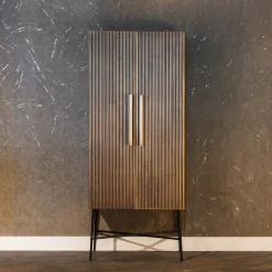 Opbergkast Ironville 75 x 182cm, kleur Goud