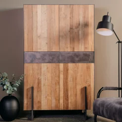 Opbergkast Ora Gerecycled teak, 182 cm