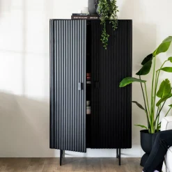 Opbergkast Remi Mangohout en metaal, 170 x 96cm