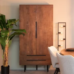 Opbergkast Rio Espresso Mangohout, 200 x 100cm