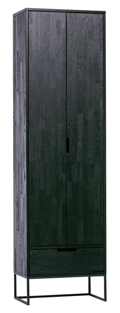 Opbergkast Silas 210 x 60cm, kleur Zwart