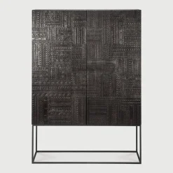 Opbergkast Tabwa Gevernist Teakhout, 180 x 126cm