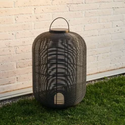 Oplaadbare Tafellamp Saranella Rotan, 55cm hoog