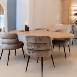 Organische Eettafel Riva Eikenhout, 230 x 110cm