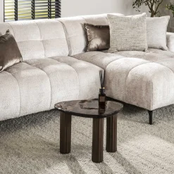 Organische Salontafel Cassidi Glas, 51 x 37cm