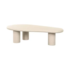 Organische Salontafel Clayton 161 x 81cm, kleur Beige