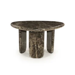 Organische Salontafel Devin Marmer, 65 x 56cm