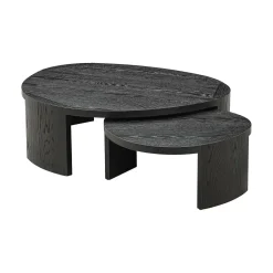 Organische Salontafel Navarino Set van 2 stuks, 115 x 90cm