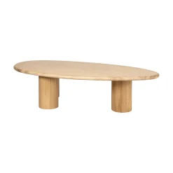 Organische Salontafel Oakley Eikenhout, 160 x 80cm