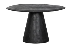 Organische Salontafel Posture Mangohout, kleur Zwart