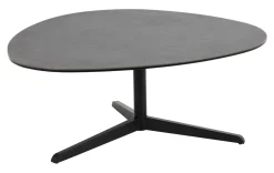 Organische Salontafel Serena Keramiek, kleur zwart (per stuk)