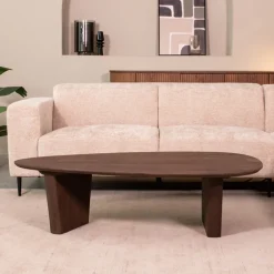 Organische Salontafel Wow Mangohout, 135 x 75cm