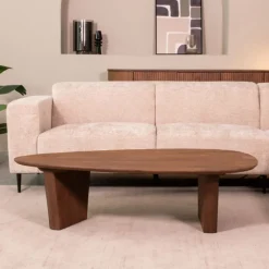 Organische Salontafel Wow Mangohout, 135 x 75cm